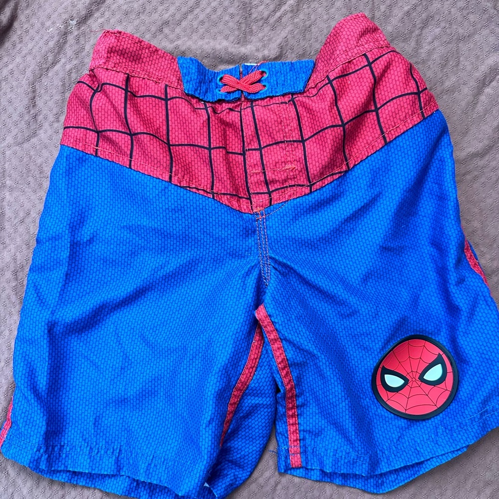 Spider-Man swim trunk.